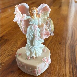 Angel Figurine - White and Pink